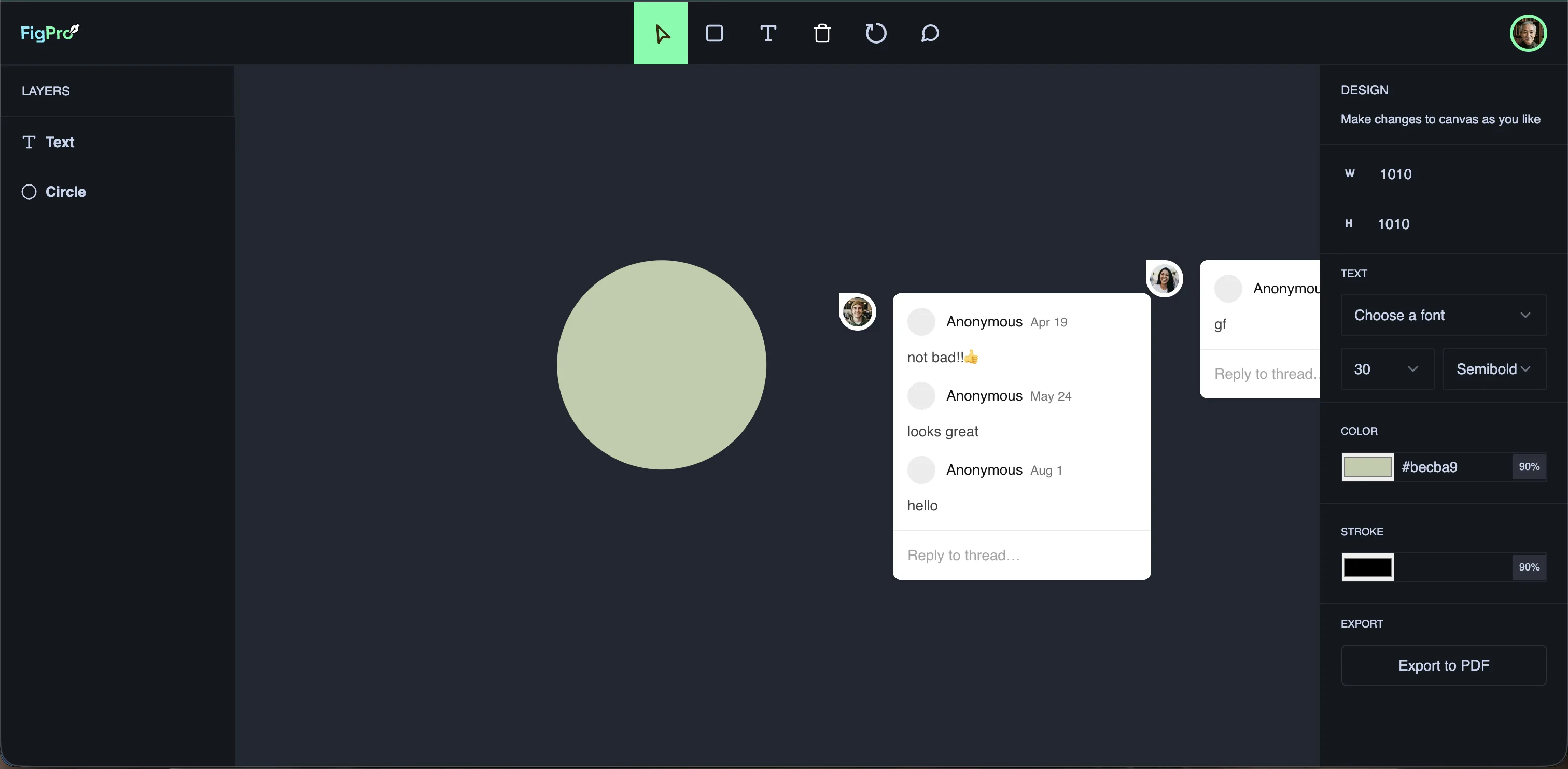 Figma Clone screenshot 1