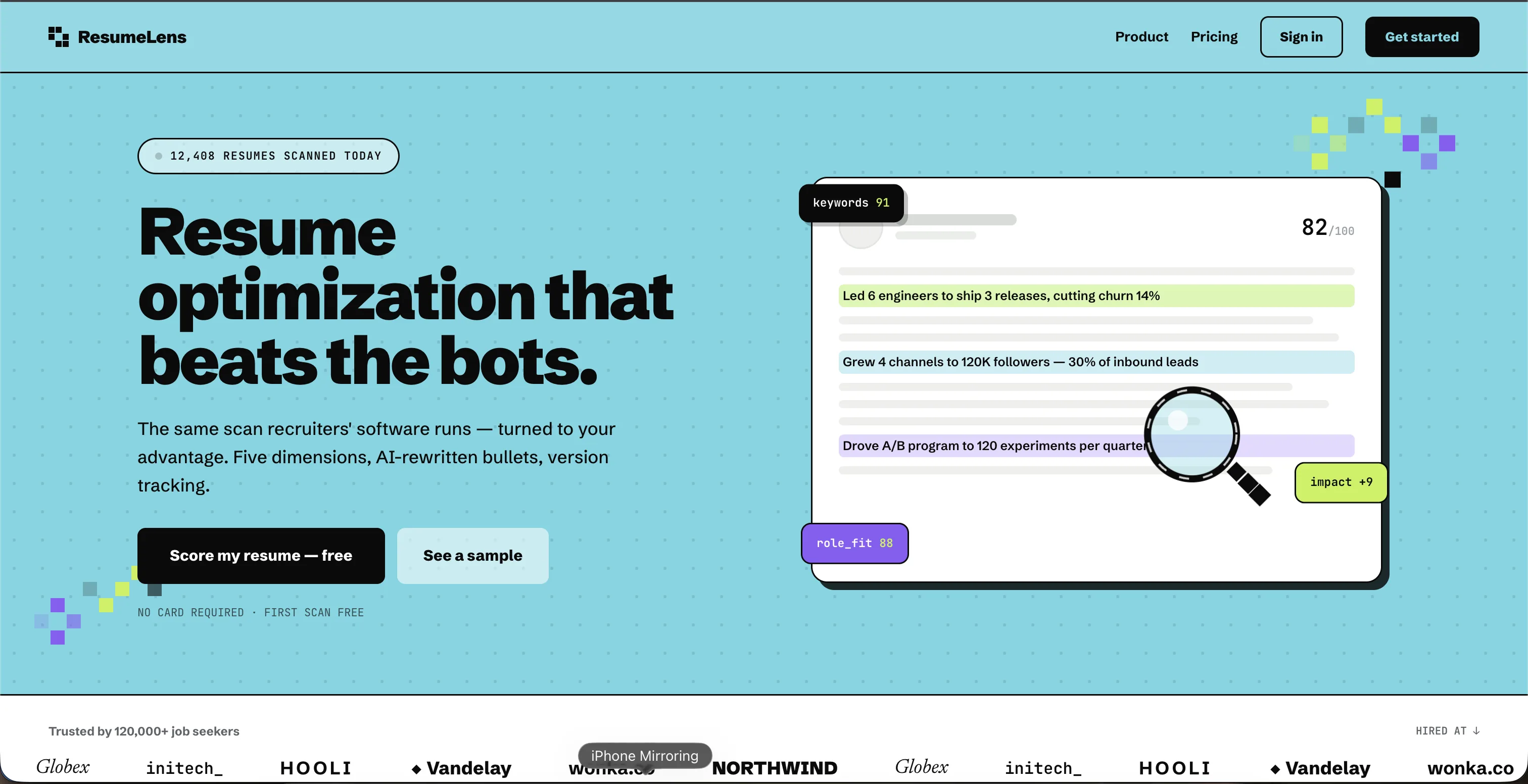 ResumeLens screenshot 2