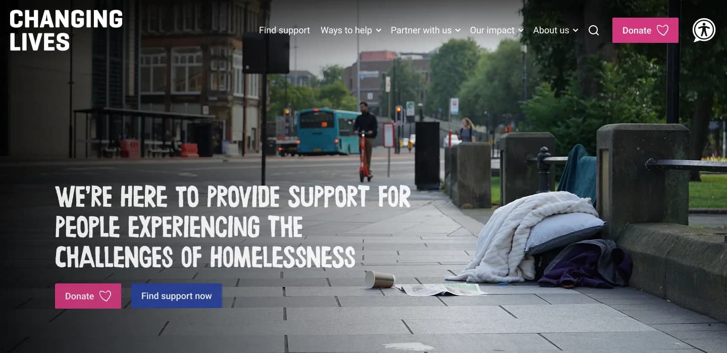 Changing Lives website