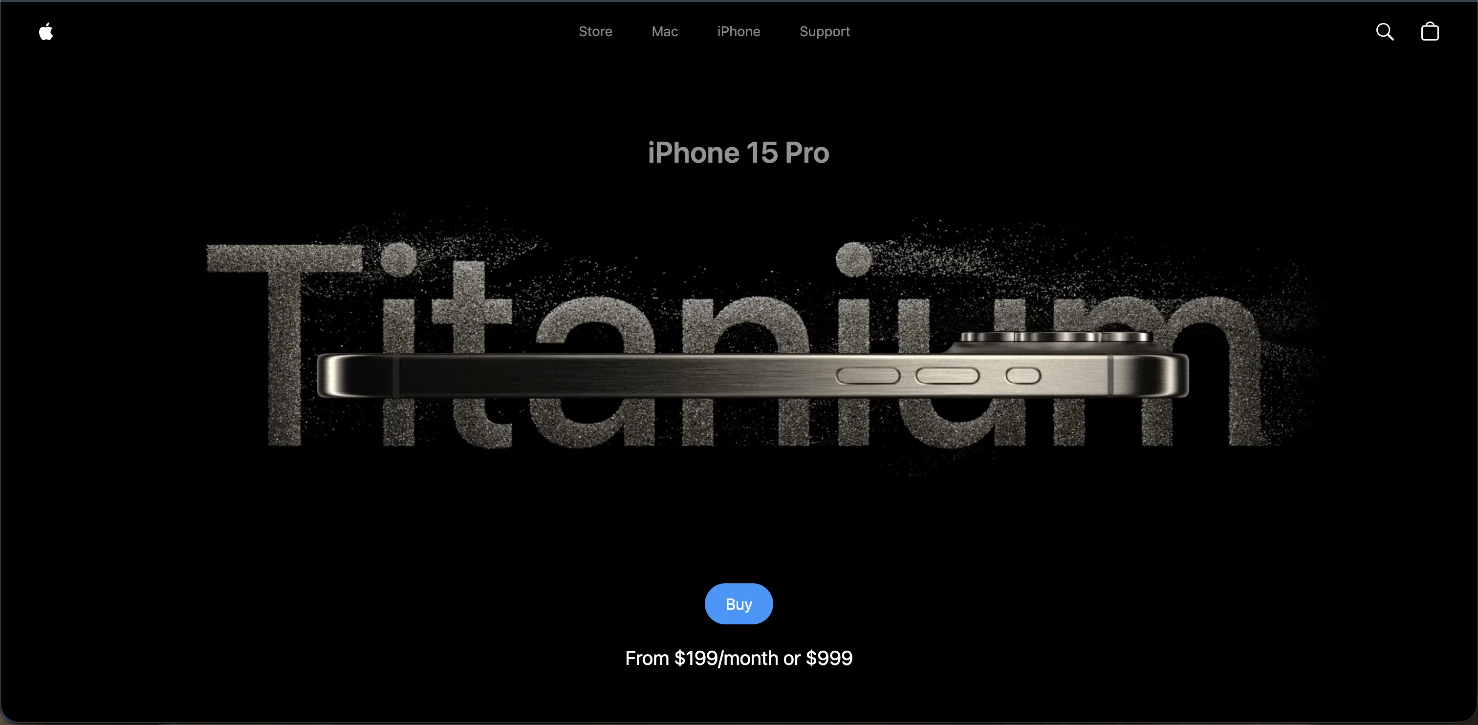 iPhone Landing Page screenshot 1