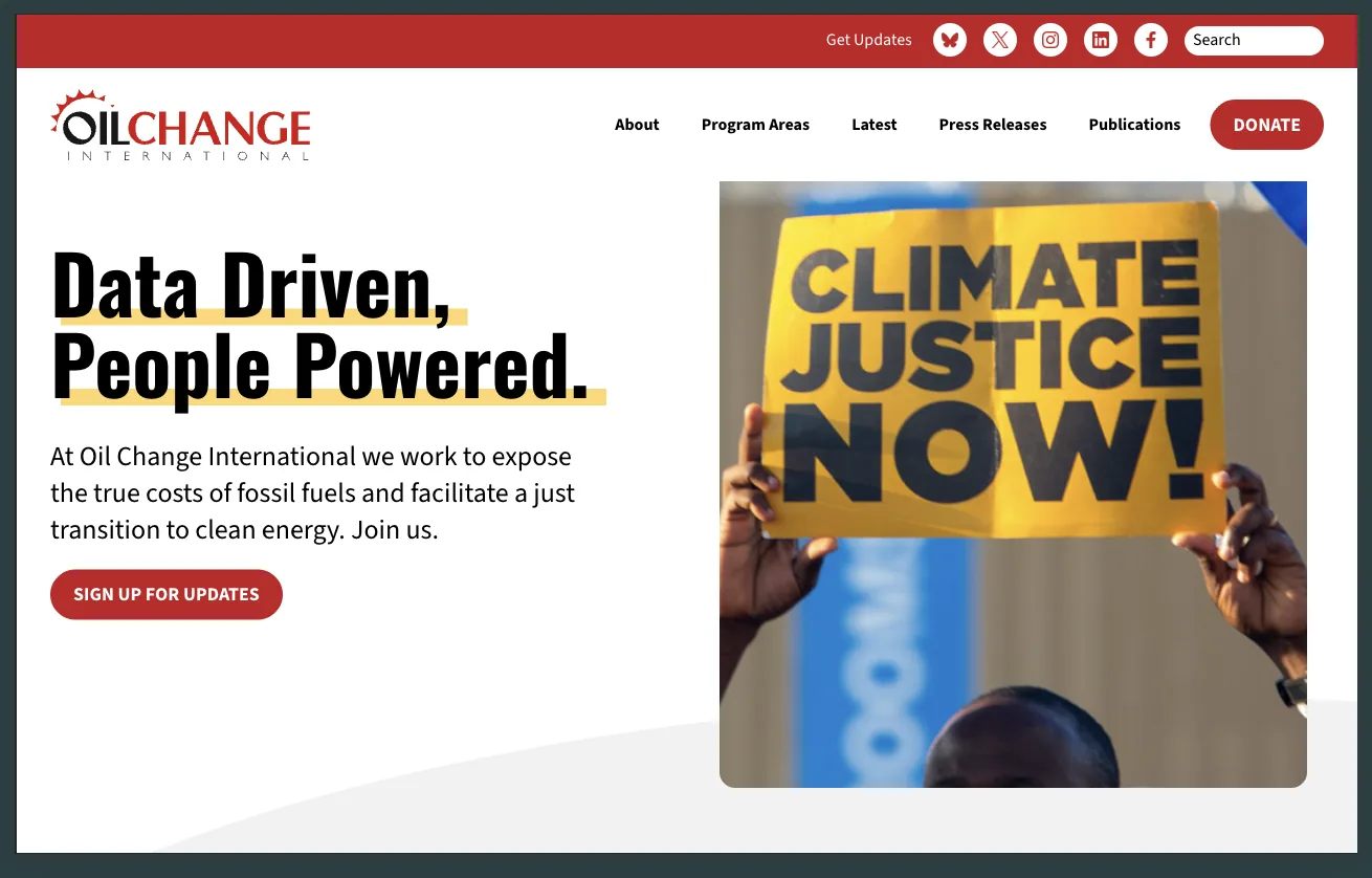 Oil Change Intl. website