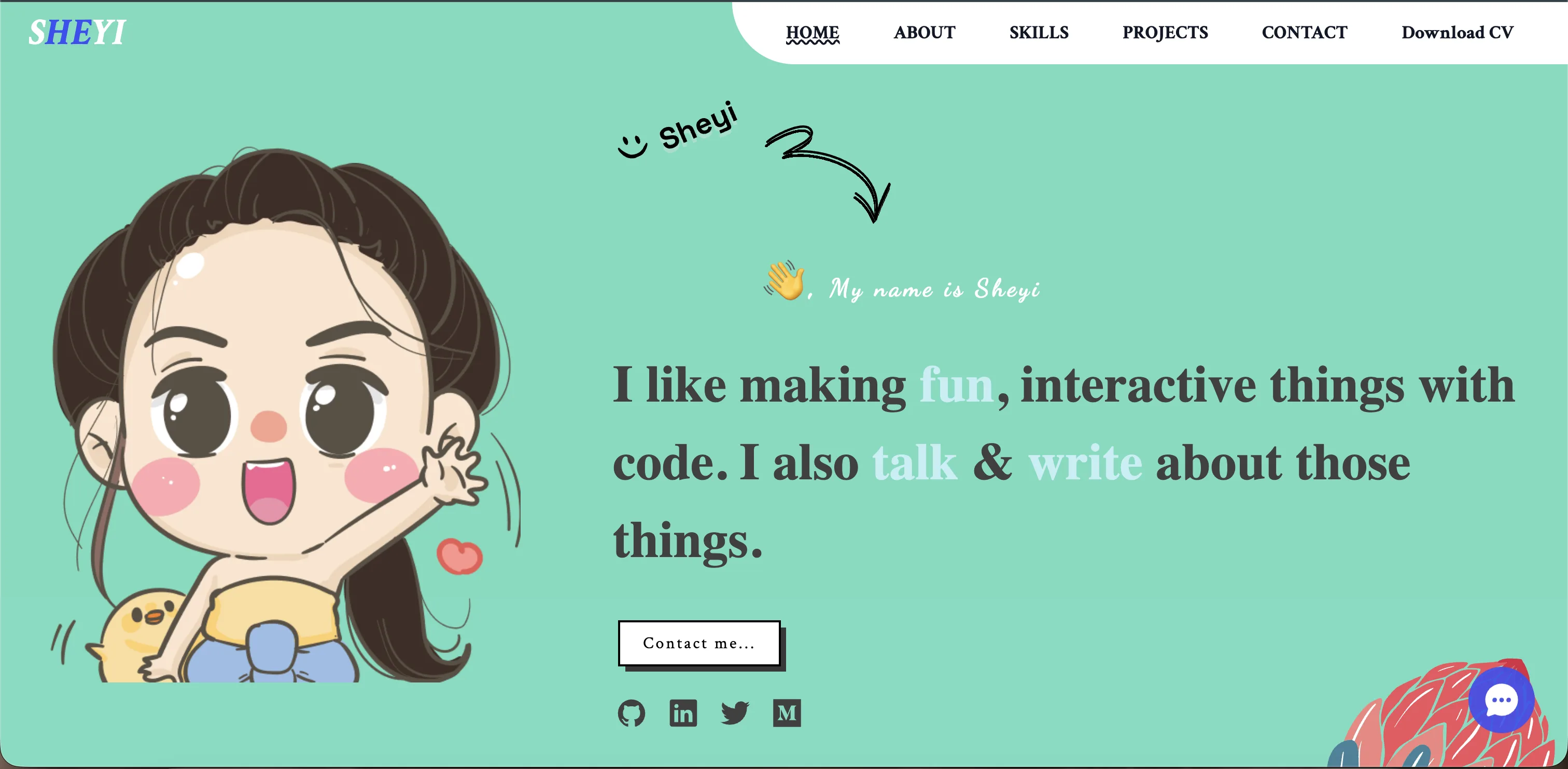 Old Portfolio screenshot 1