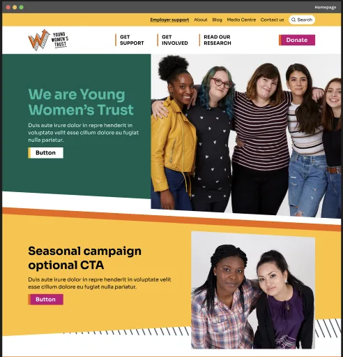 Young Women's Trust website